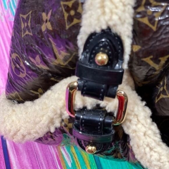 Louis Vuitton Patent Leather Bag 2007 Runway Thunder Rare Authentic - Picture 14 of 16